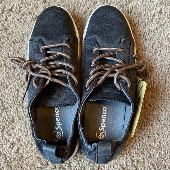 Spenco Santa Clara Shoes Womens Sz 7.5 B Black Lace Up Arch Support Casual NWT - Picture 3 of 8